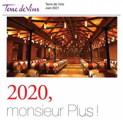 Article de presse Terre de Vins - juin 2021 - 2020, monsieur Plus !